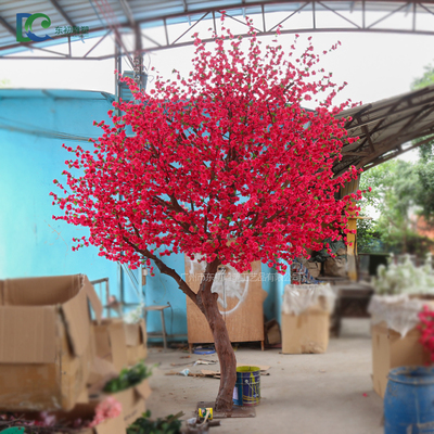 仿真桃花樹-紅花