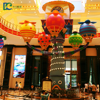 玻璃鋼雕塑造景,