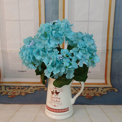 6頭泡沫繡球仿真花