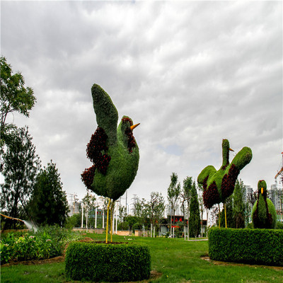 戶外仿真綠雕鳥