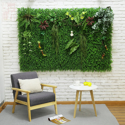 室內(nèi)展示仿真植物墻02